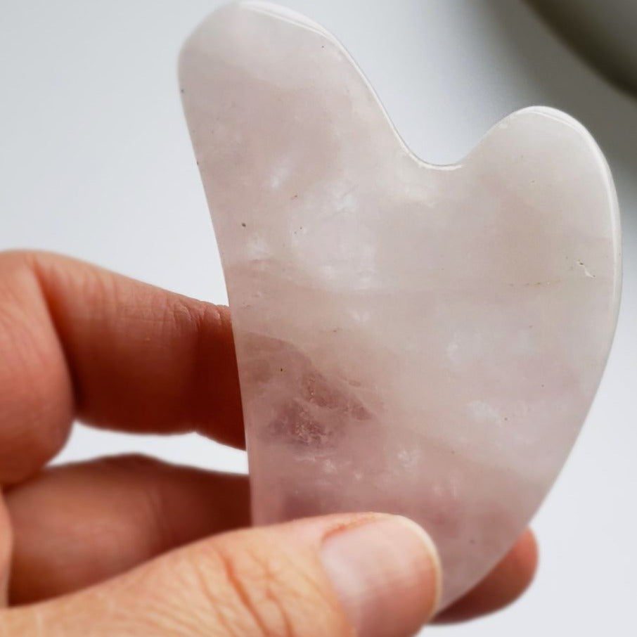 Rose Quartz Gua Sha Facial Massage Tool