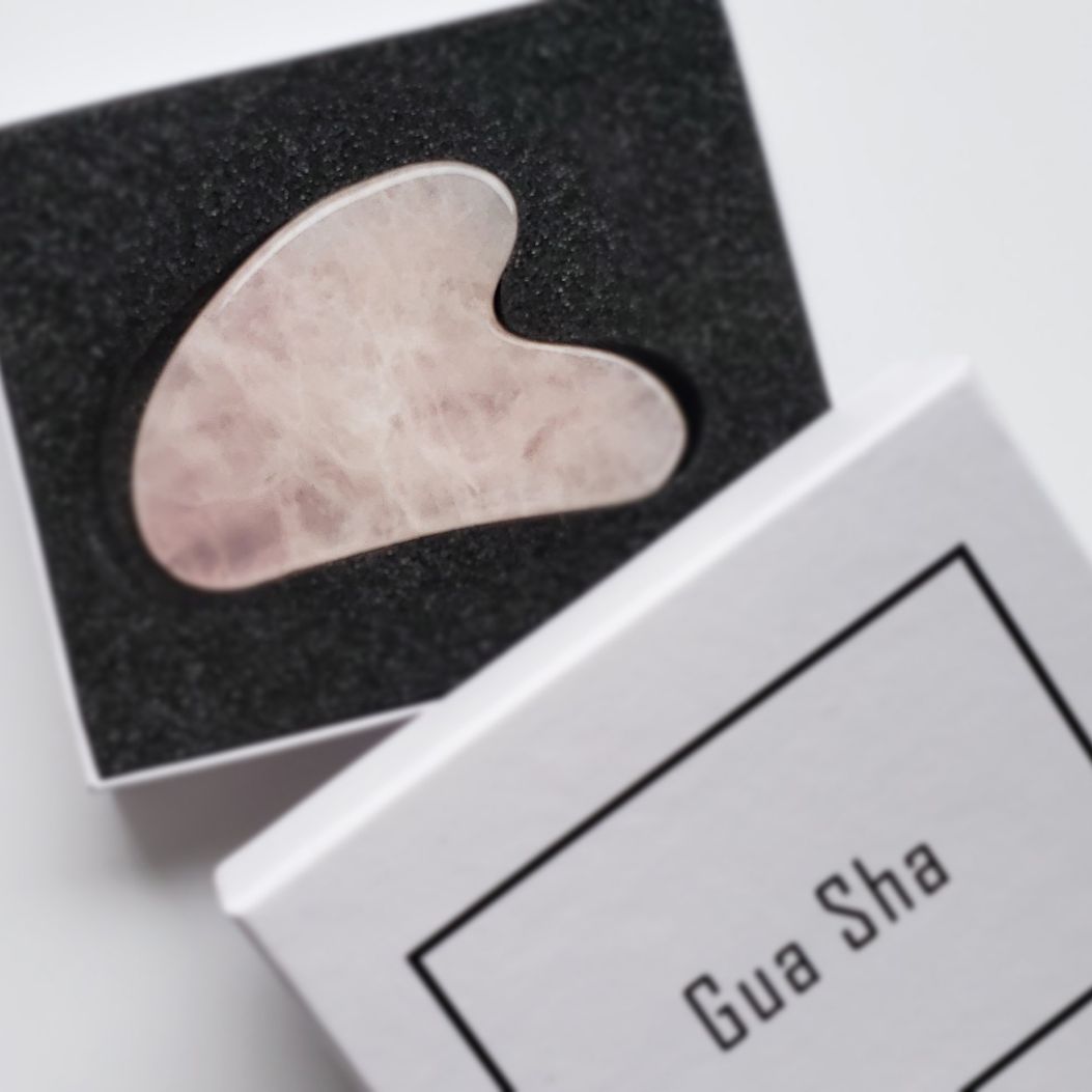 Rose Quartz Gua Sha Facial Massage Tool