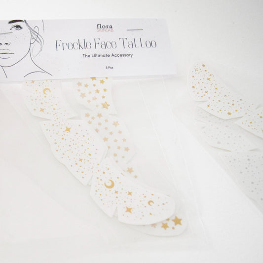 Gold Freckle Temporary Face Tattoo