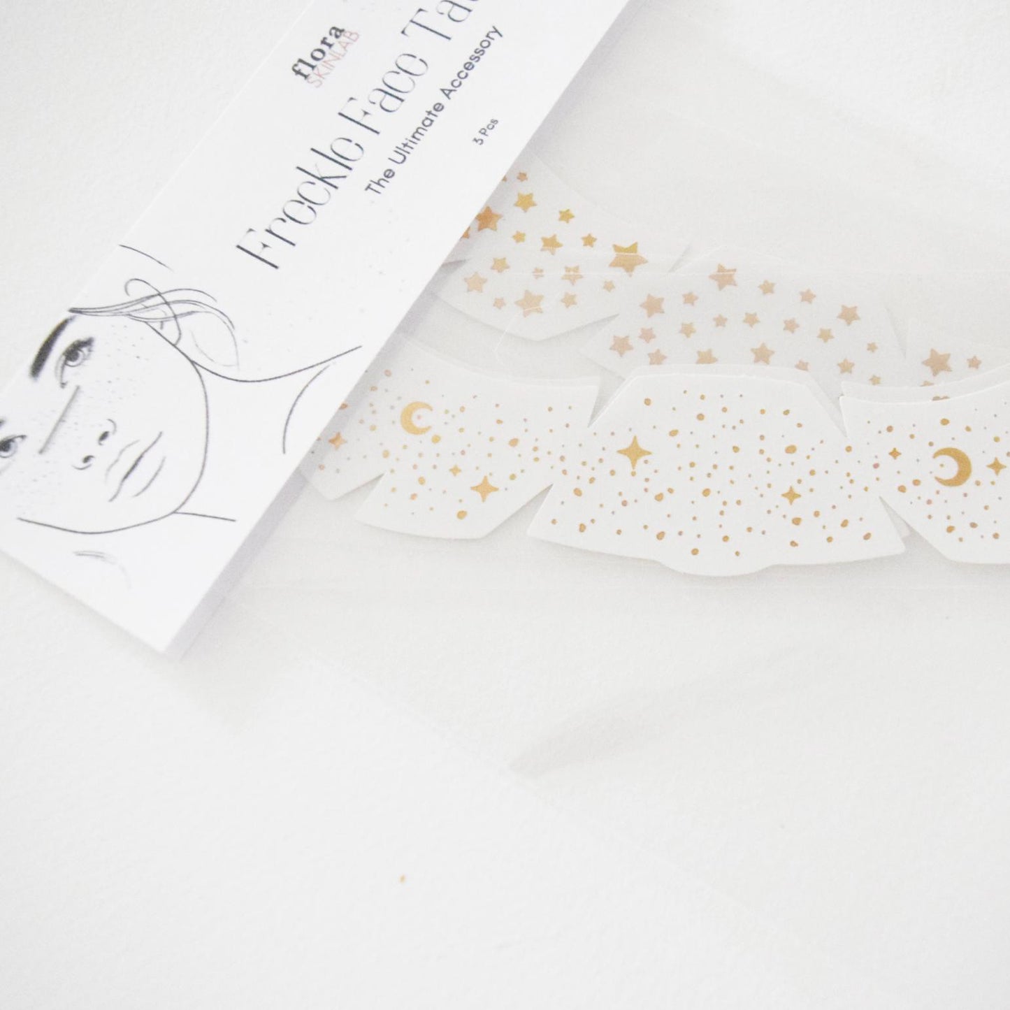 Gold Freckle Temporary Face Tattoo