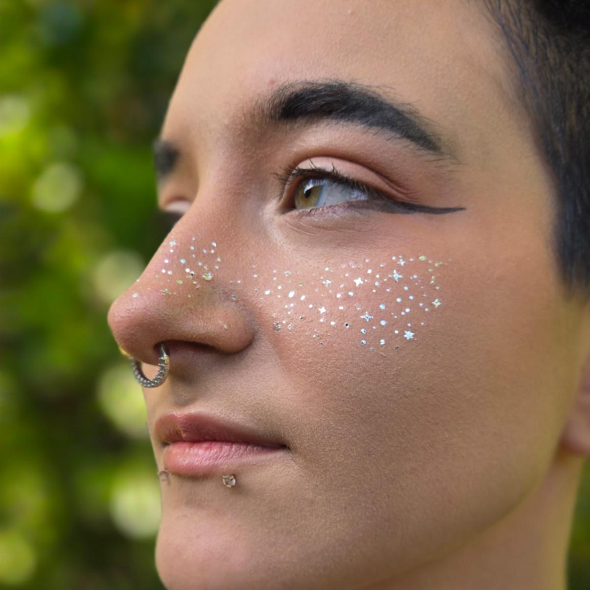 Gold Freckle Temporary Face Tattoo